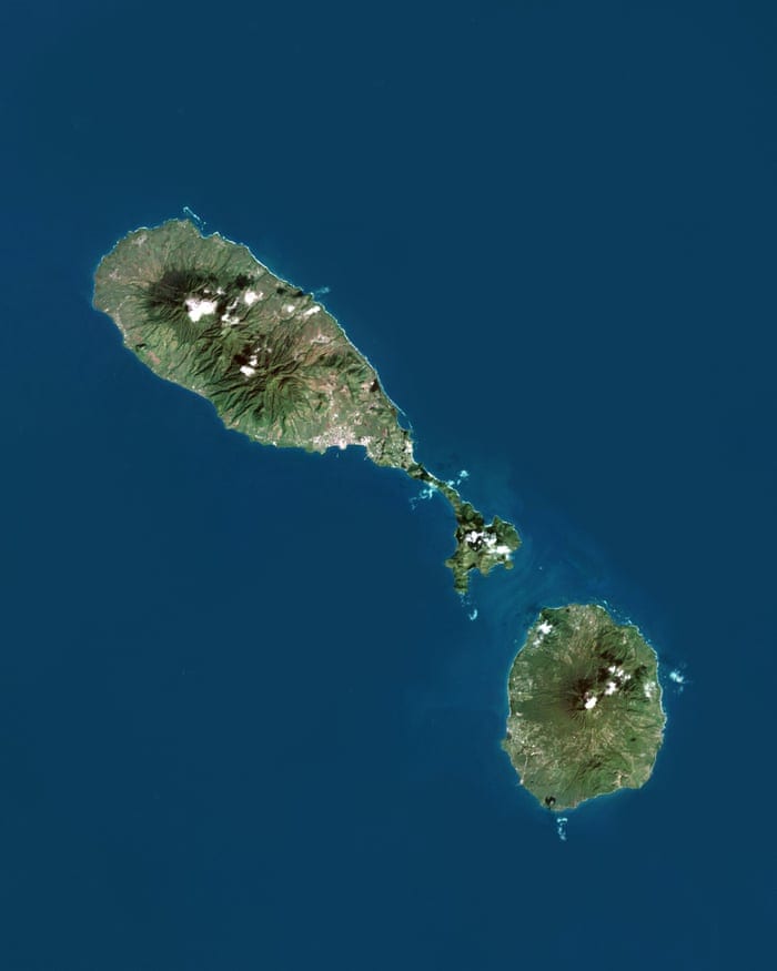 St Kitts Nevis Arial View